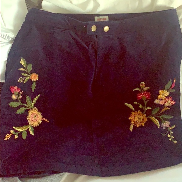 Blue Velvet Skirt - Picture 1 of 1